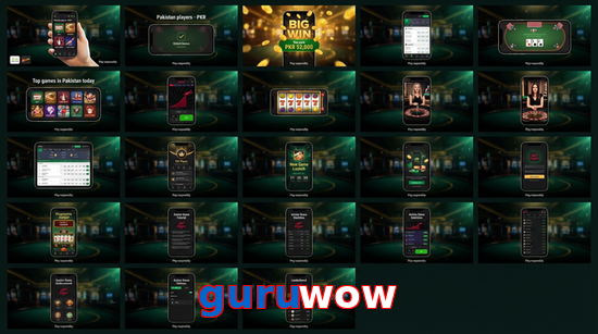 Main screen of Guruwow bet page for PK players